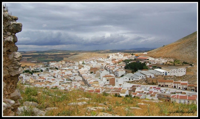 Looking Down on Teba from Castillo