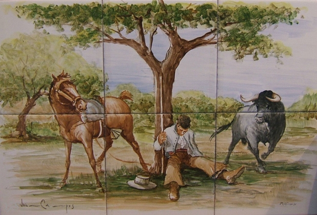 Horse Tile Picture Sevilla